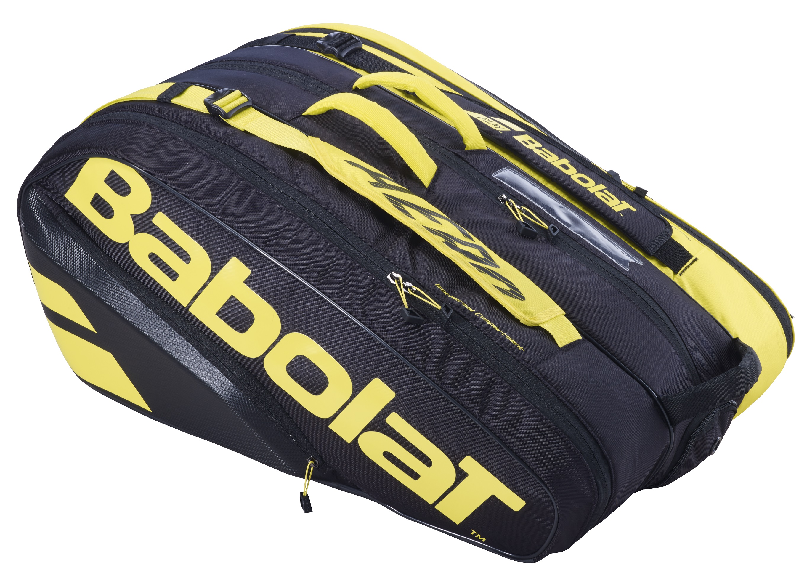תיק טניס בבולט RH X12 Pure Aero Black Yellow Babolat