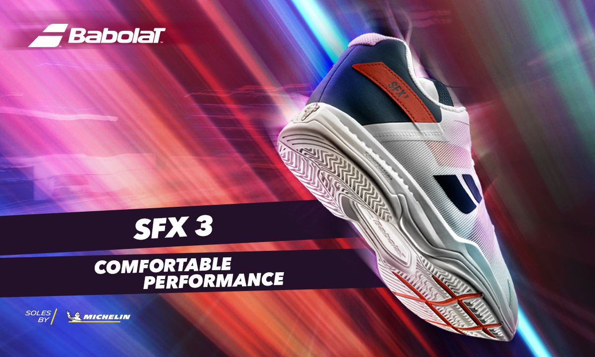 גלה את  נעלי הטניס של BABOLAT | דגם ה-SFX3 החדש