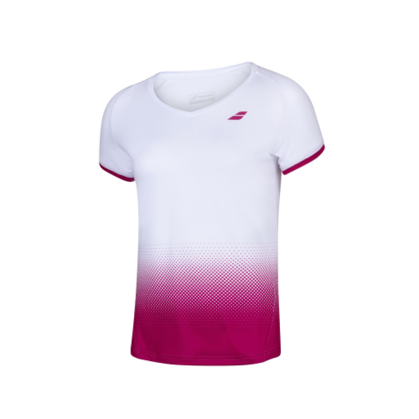 bחולצת טניס בנות בבולט Compete Cap Sleeve Top Girl Babolat