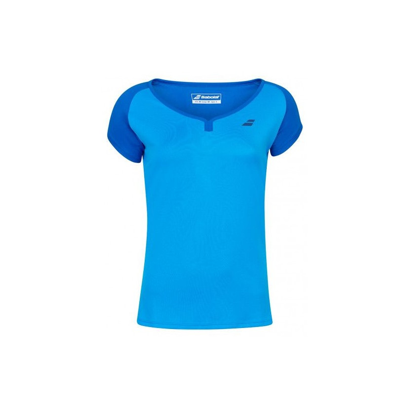bחולצת טניס בנות בבולט Play Cap Sleeve Top Girl Babolat
