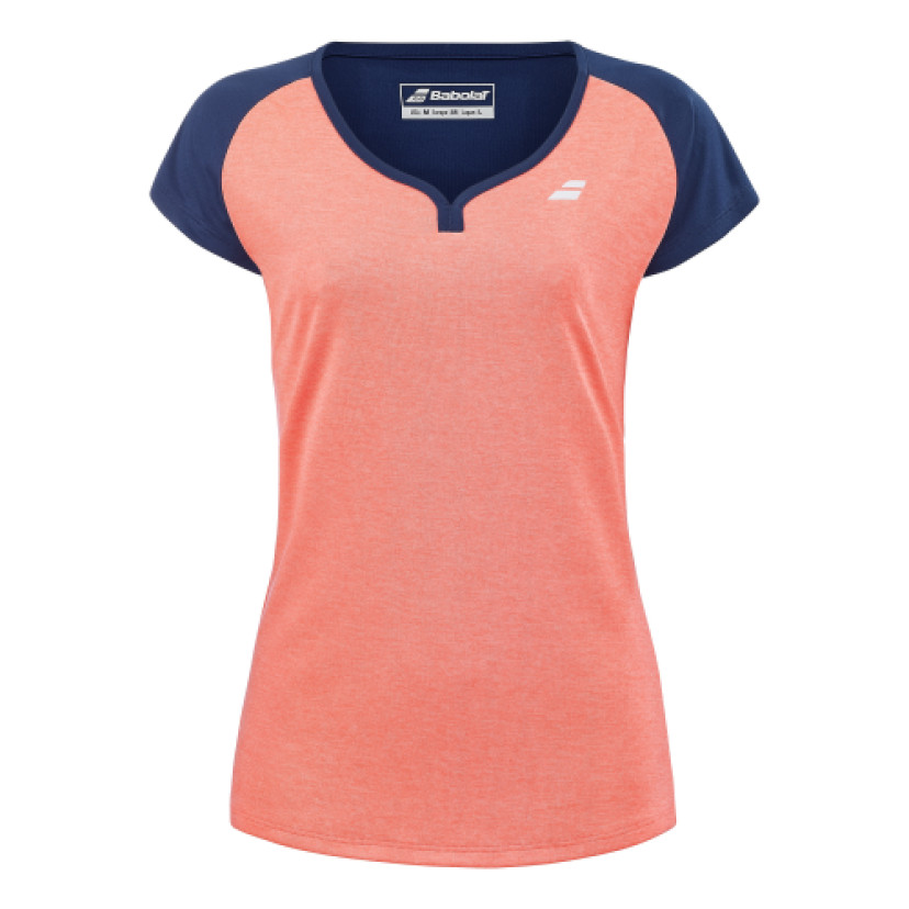 bחולצת טניס נשים Play Cap Sleeve TOP Women Babolat