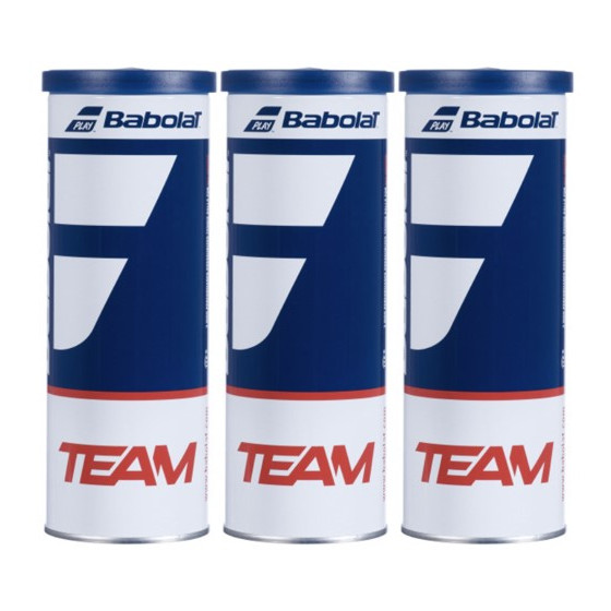 3 פחיות כדורי טניס בבולט Team X3 Babolat