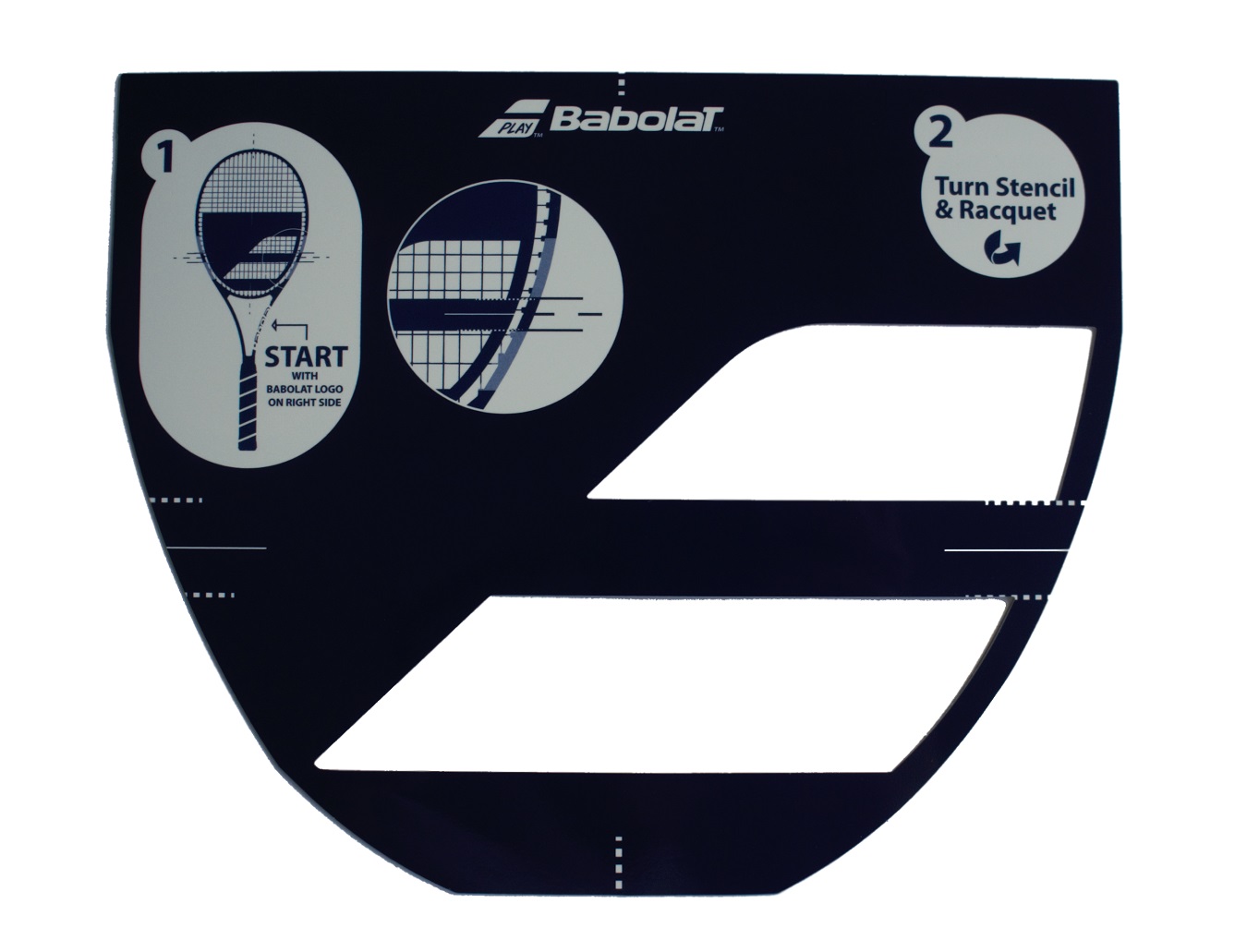 שבלונה לוגו בבולט Logo Stencil Babolat